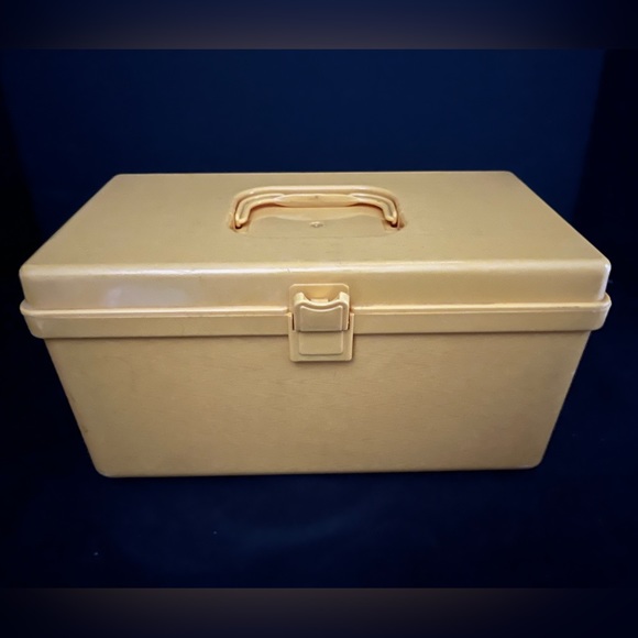 Wilson Other Vintage Wilson Wilhold Gold Plastic Sewing Box Poshmark